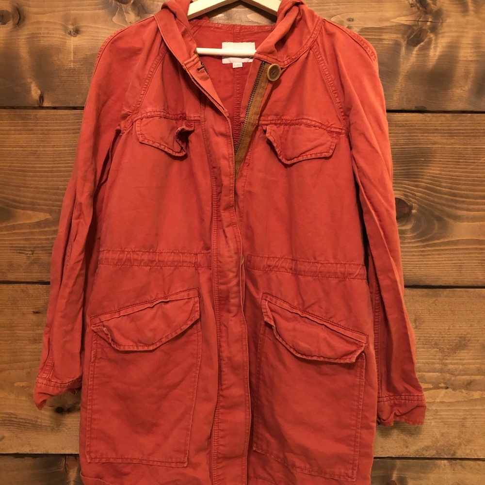 Loft Lightweight Trench Jacket (XS / orange)